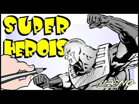 Aula de Desenho: Aprenda a Desenhar Super Herois (How To Draw Superhero)