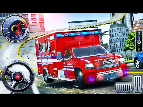 Ambulance Car Stunt Multiplayer game || Emergency Van GT Roof Jumping Racing || Senpym Games