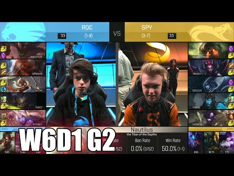 ROCCAT vs Splyce | Week 6 Day 1 S6 EU LCS Spring 2016 | ROC vs SPY G2 W6D1