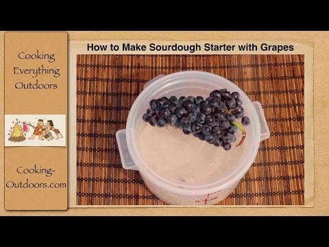 How to Make Quick and Easy Sourdough Starter with Grapes