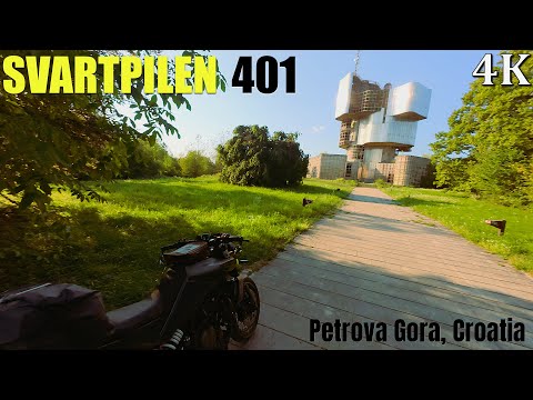 Husqvarna Svartpilen 401 Petrova Gora, Croatia Ride 4K