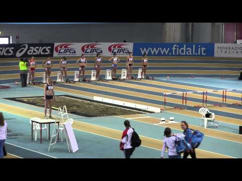 Finale 60hs juniores donne Campionati italiani indoor ancona 2012 maria paniz 8.88