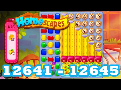 Homescapes Level 12641 - 12645 HD 3 - match puzzle Gameplay | android | IOS | 12642 | 12643 | 12644