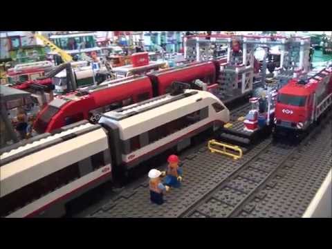 LEGO City 2015 Layout - Trains, Cargo, Passenger, Station, Crossing