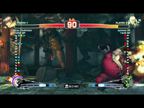 SSF4 - Kiryu Tsukimiya (Guy) vs. aymose 06 (Rufus)