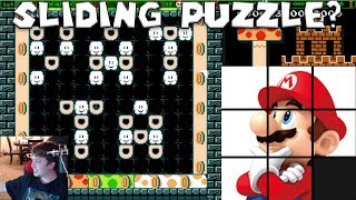 Super Mario Maker - Implementation of a sliding puzzle by Helgefan!