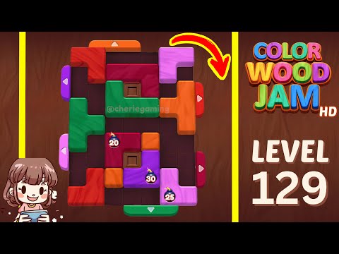 Color Wood Jam Level 129 Solution Walkthrough - YouTube