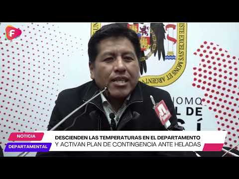 Descienden las temperaturas en el departamento de Potosí y activan plan de contingencia ante heladas