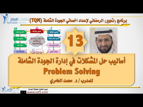 أساليب حل المشكلات في إدارة الجودة الشاملة Problem Solving مع د. محمد العامري