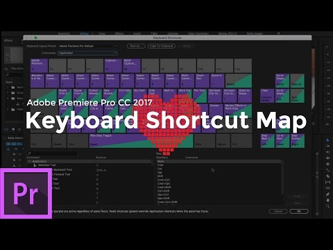 Keyboard Shortcut Map | Adobe Premiere Pro CC 2017