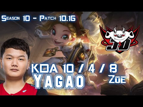 JDG Yagao ZOE vs LEBLANC Mid - Patch 10.16 KR Ranked