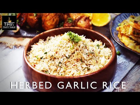 10 Minute Rice Recipe! Herbed Garlic Rice to go with almost every Asian dish
