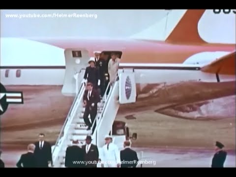 June 4, 1961 - President John F. Kennedy and First Lady Jacqueline arriving in London