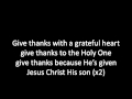 Give Thanks With Lyrics