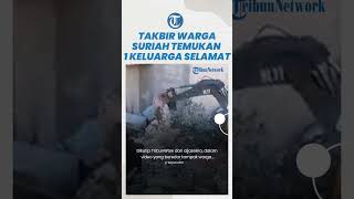 Warga Suriah Ramai Bertakbir Temukan 1 Keluarga Selamat seusai 40 Jam Tertimbun Reruntuhan