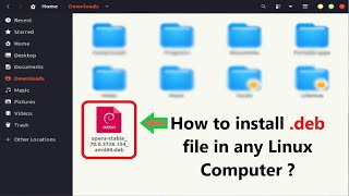 How to install .deb file in any Linux Computer ?