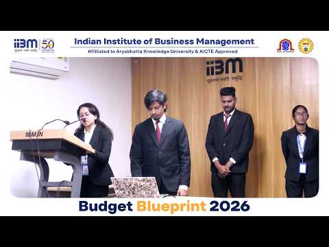 The Budget Blueprint 2026 — An academic session led by MBA students. #iibmpatna