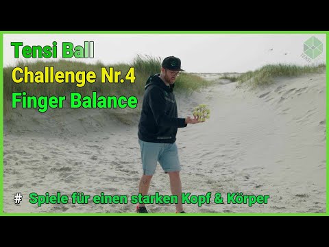 Tensi Ball Challenge Nr.4 - Balancieren auf zwei Fingern