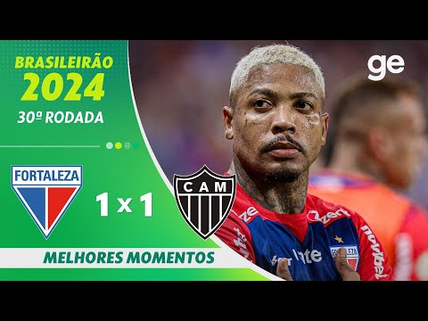 Gols e lances de Fortaleza x Atlético Mineiro