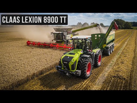 CLAAS DEMO 2021 || Lexion 8900 TT || Xerion 4200 || Weizenernte || Harvest || 4K