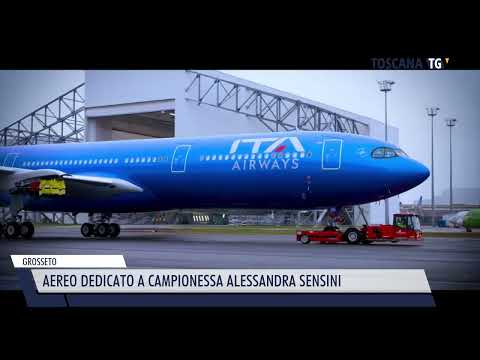 2024-01-07 GROSSETO - AEREO DEDICATO A CAMPIONESSA ALESSANDRA SENSINI