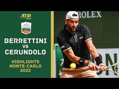 Matteo Berrettini vs Francisco Cerundolo Highlights [R32] Rolex Monte-Carlo Masters 2023 Gameplay