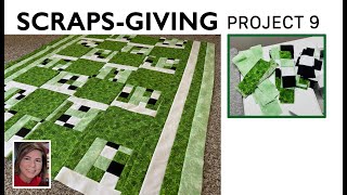 ♻️ 😇  Charity Quilt 9 from Scraps ✂️ ♻️ | Quilting 4 Good | 4 HOURS 💙 | Stashbuster Scapbuster