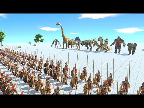 50 Spartans vs Every Faction - Animal Revolt Battle Simulator