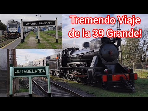PRUEBA DE FUEGO del la LOCOMOTORA VULCAN FOUNDRY a la ESTACIÓN de DOLORES del FERROCARRIL ROCA 