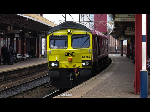 Freightliner Class 66 No. 66587 'As One We Can' on 4M95 @ Deansgate on 11.7.19 - HD