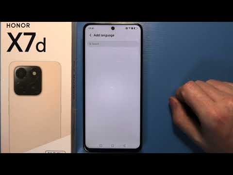 Honor X7D - How to Change Language