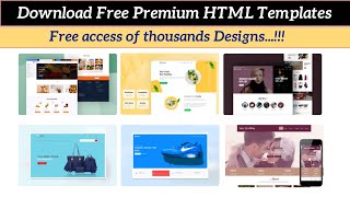 how to Download Free Html templates and themes