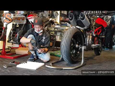 New Rage Cycle product install on Ducati Hypermotard 950