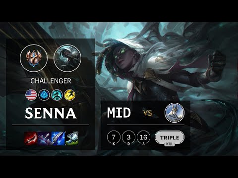Senna Mid vs Galio - NA Challenger Patch 10.18