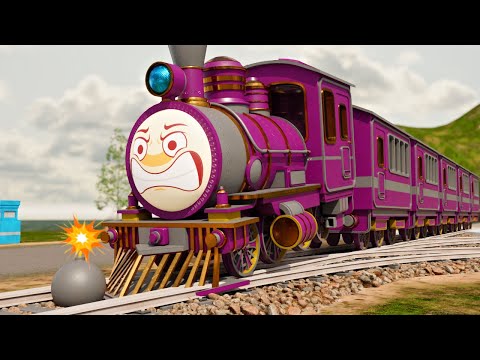 🛑 Joker the Thief Tries to Crash the Train! 🚆 | Fun Choo Choo Cartoon for Kids