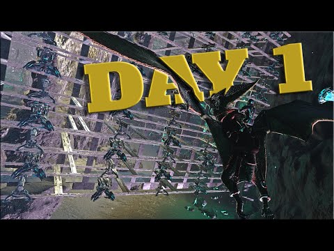 RAIDING A POORLY BUILT LUNAR CAVE ON DAY 1 IN ARK!