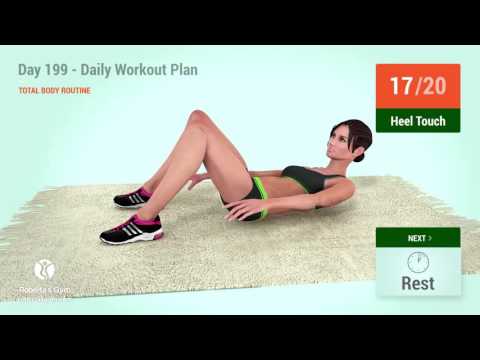 Day 199 - Daily Workout Plan: TOTAL BODY ROUTINE (82 Calories)