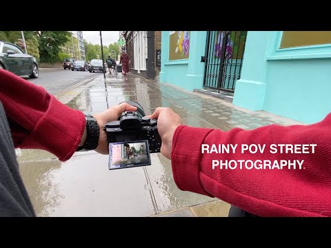 POV Street PHOTOGRAPHY in the RAIN | LONDON