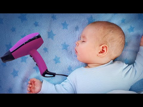 🌜 Usypiający dźwięk suszarki do włosów / szum suszarki przez 2 godziny