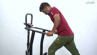 Manual Treadmill 5 in 1 Workout - Treadmill, Stepper, Twister, Resistance Bands, Push Up Bar