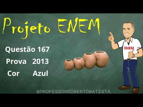 ENEM Matemática 2013  167 A cerâmica constitui-se em um artefato bastante presente na história da hu