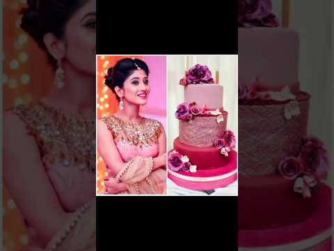 Naira ❤️ drees vs cake 🎂....same colour #yrkkh #shivangijoshi #vairlshorts