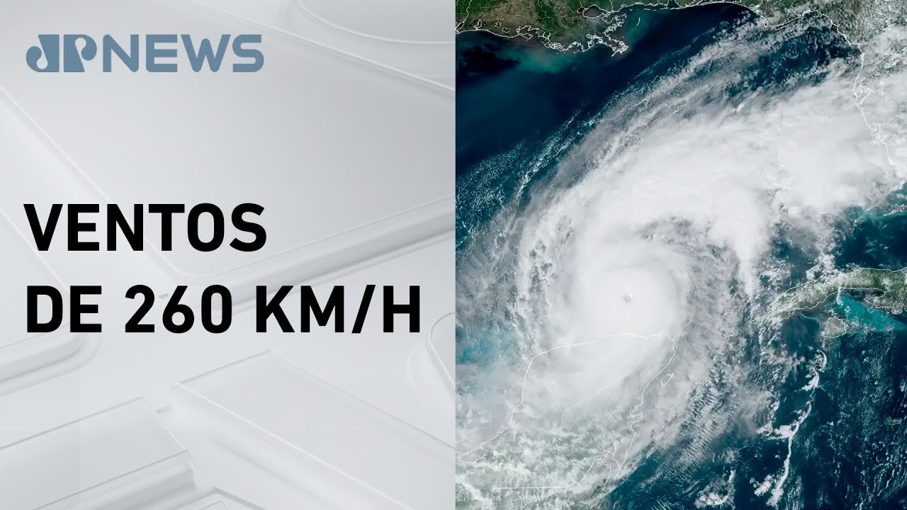 Furacão Milton ganha força antes de chegar na Flórida (EUA)