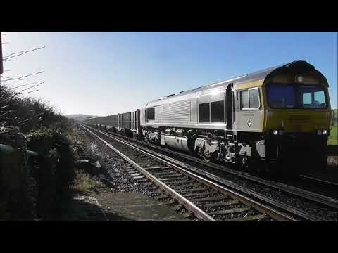 GBRf 66793 At Southease Working 6M26 Newhaven To Neasden.