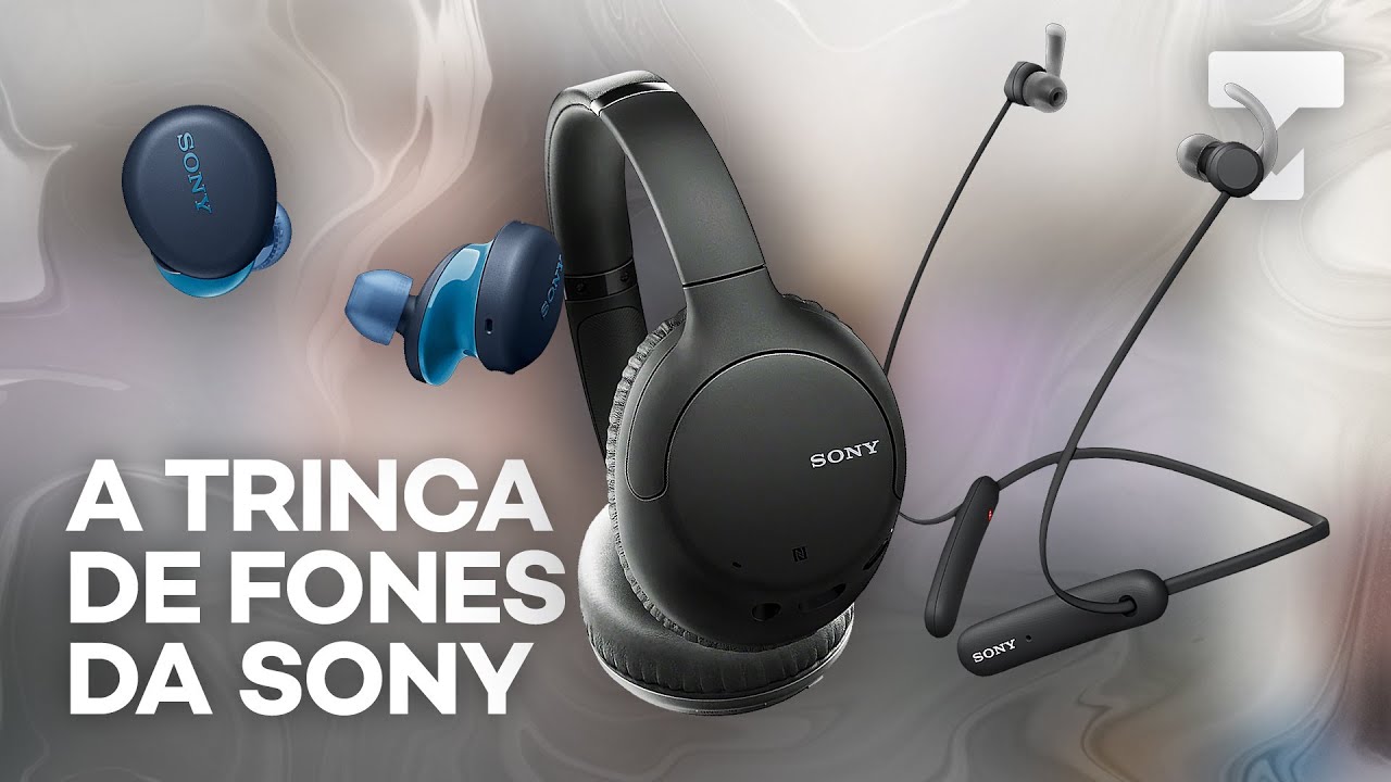 REVIEW TRIPLO de fones Sony para toda ocasião - WH-CH710N, WI-SP510 e WF-XB700 - TecMundo