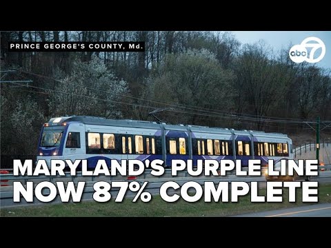 Maryland's Purple Line nearly 90% completed, still 2 years away from opening