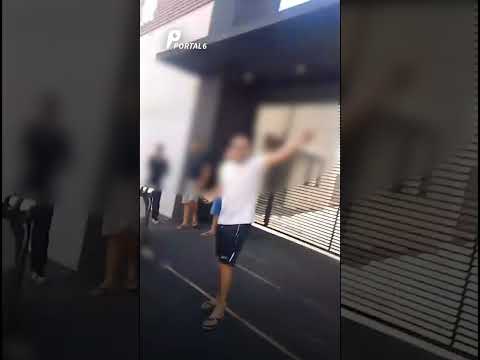 Motorista se revolta e grava confusão após engavetamento na Avenida Pedro Ludovico, em Anápolis