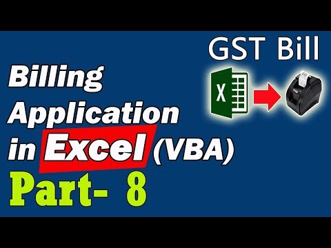 Billing Application in Excel VBA Part 8