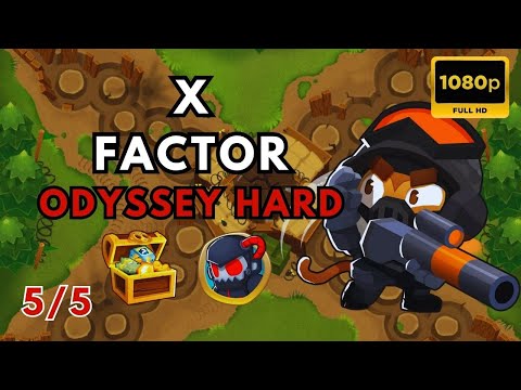 BTD6 ODYSSEY HARD STANDARD | NO POWERS | NO MONKEY KNOWLEDGE | X FACTOR