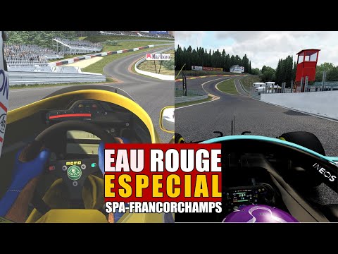 Eau Rouge Formula 1 Evolution 1987 - 2021 | Assetto Corsa Gameplay no Commentary